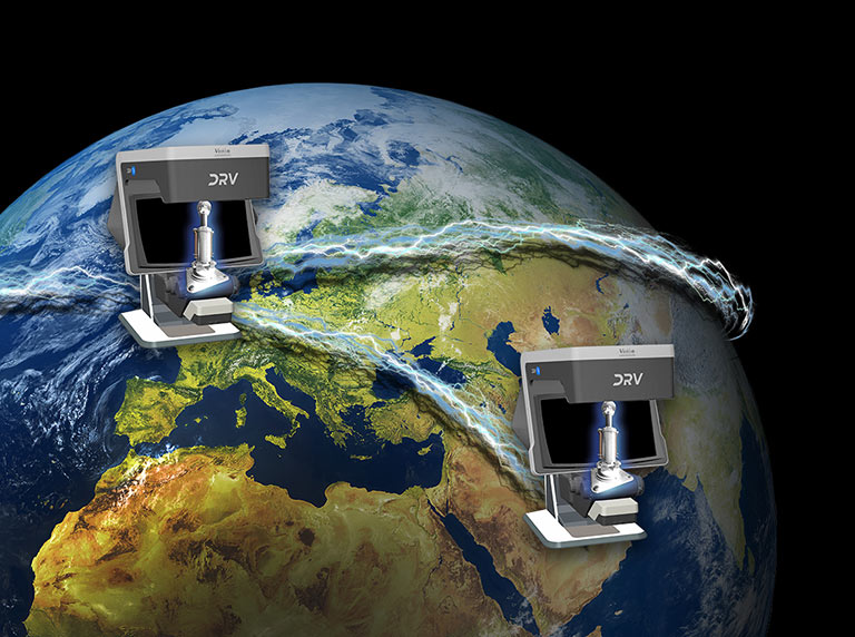 03-DRV-Z1-digital-3D-stereo-system-feature-realtime-collaboration-global-connectivity-768x572px DRV Z1 stereo inspection system on top of globe showing connectivity
