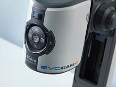 evo cam with microscope Close up of EVO Cam II digital microscope front buttons