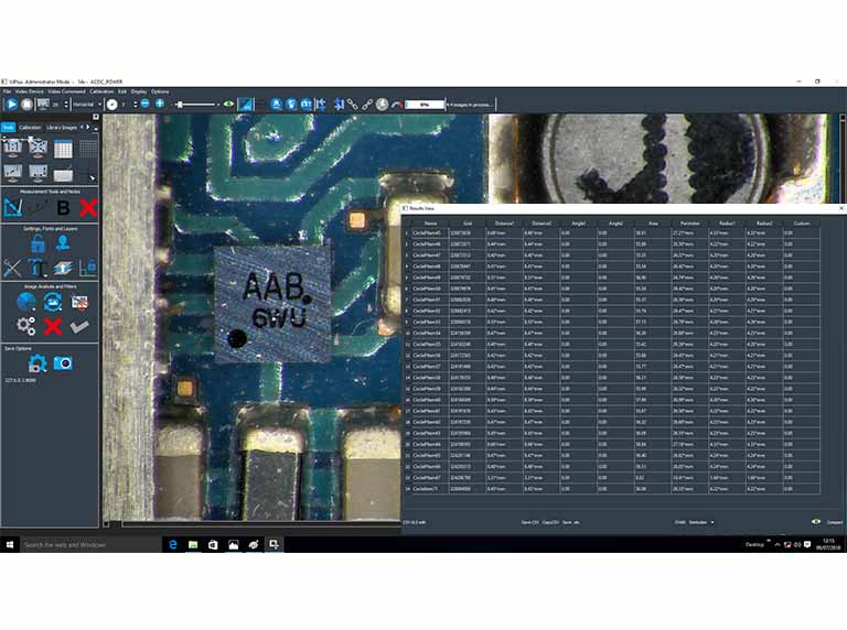 Electronics-reporting-software-screenshot-768x572px Reporting software showing electronics board