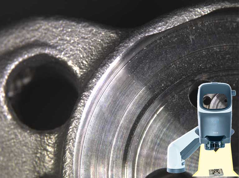 3D illumination both right and left with insert of Mantis microscope