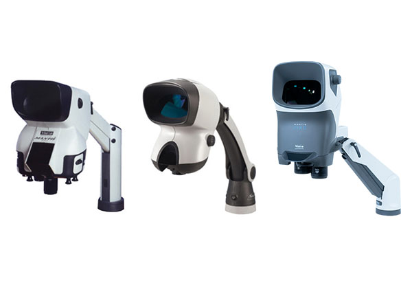 Evolution-of-Mantis-stereo-microscope-600×447 2 Mantis stereo microscope models - the oldest and the newest