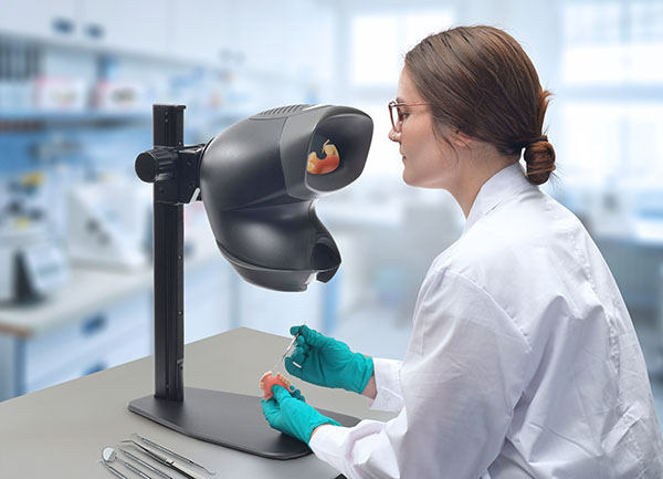 OPTA_Dental_2-600×433 A set of dentures being inspected by the OPTA stereo microscope