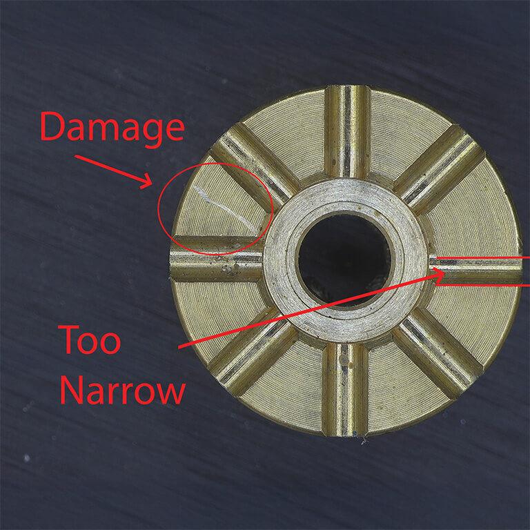 VISO_Annotations_WITH_TEXT_CMYK-comp-768×768 Image of a machined component with signs of damage and compliance issues