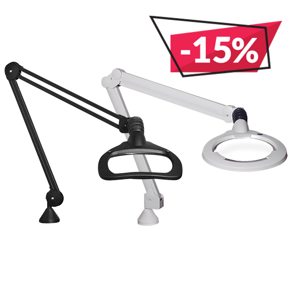 Bench-magnifiers-category-Banner-Wave-LED-ESD-Circus-LED-15pc-582x582px Bench Magnifiers with 15pc discount tag